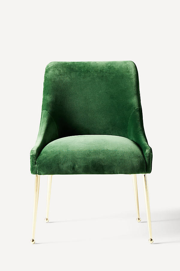 Velvet Elowen Chair By Anthropologie in Green | Anthropologie (US)