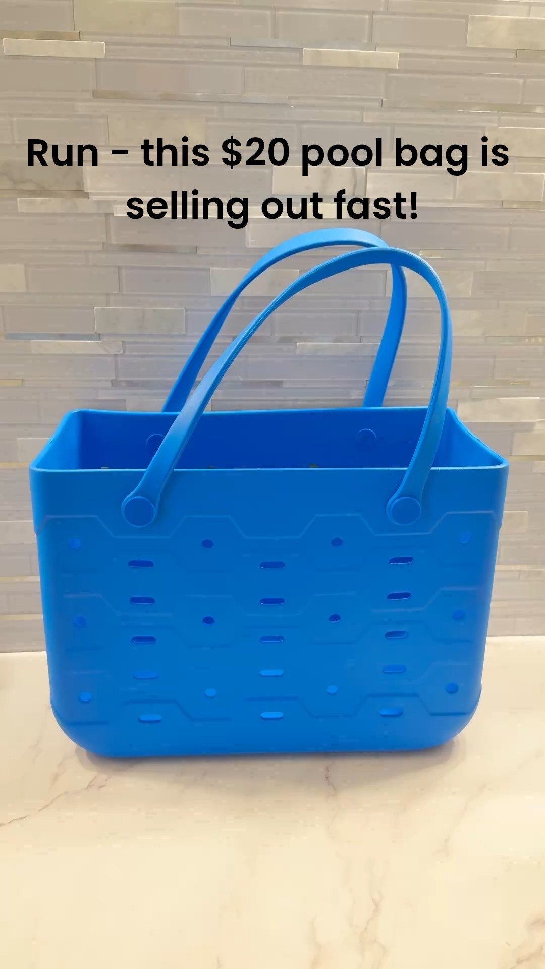 Run - this $20 pool bag is selling out fast!

Finally, a structured summer tote that holds up to 40 lbs without tipping or collapsing. Say goodbye to floppy, leaky bags and hello to a durable, rinseable, mom-approved beach and pool day essential. ✔️ Sturdy straps that stay put, even fully loaded ✔️ Lightweight, easy to rinse and carry ✔️ Spacious interior fits towels, toys, snacks & more ✔️ Available in 4 fun colors

Perfect for busy moms who want a reliable, stylish pool bag without the $90 price tag. 

Ideal for pool days, beach trips, splash pads, and all your summer mom essentials.

#summerbagfinds
#pooldaymusthaves
#beachbagalternative
#under20find
#momfinds
#tiktokmademebuyit
#poolbagdupe
#boggbagdupe

pool bag, beach tote, summer mom bag, rinseable tote, under $25, waterproof beach bag, mom hacks, summer essentials, plastic tote bag

#LTKFindsUnder50 #LTKSwim #LTKSummerEdit