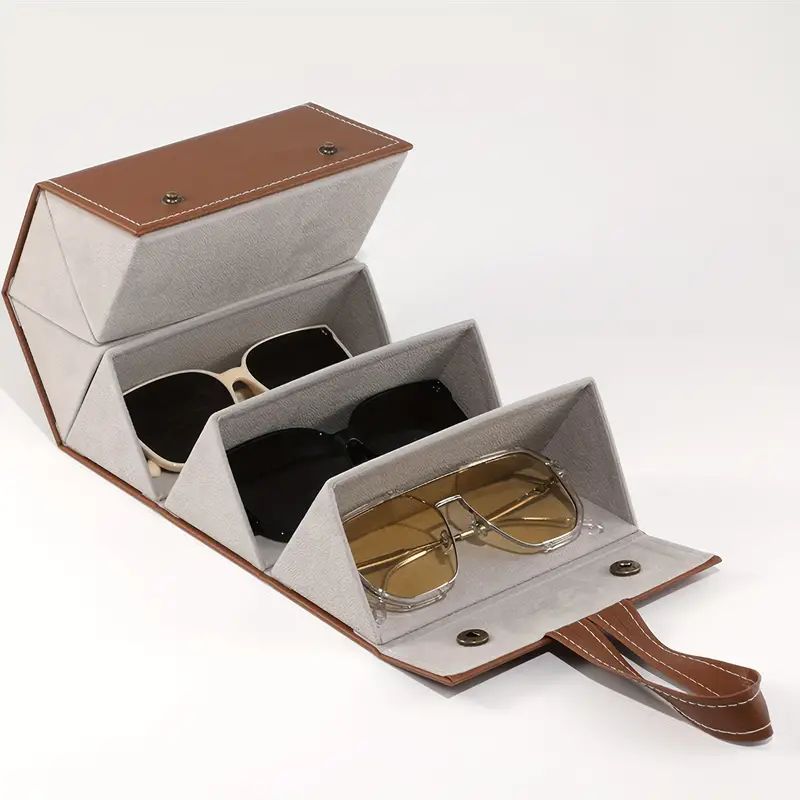 3/4/5/6 Slots Glasses Storage Box Foldable Portable Travel - Temu | Temu Affiliate Program