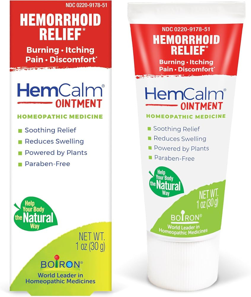 Boiron HemCalm Ointment for Hemorrhoid Relief of Pain, Itching, Swelling or Discomfort - 1 oz | Amazon (US)