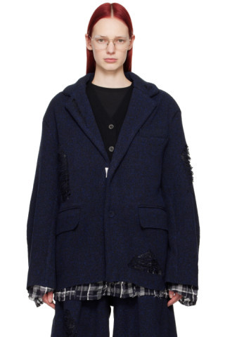 Navy Varto Blazer | SSENSE