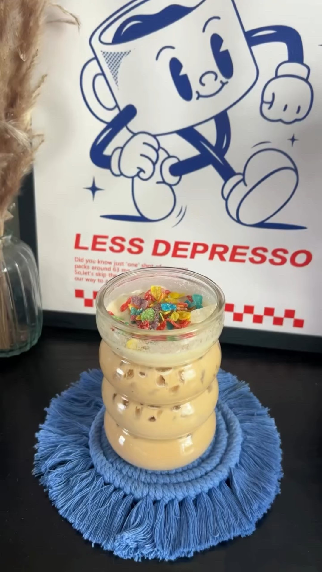 Cereal milk lattes feel criminally underrated - if you’ve never had one, you’re missing out! 
Starting off the series strong with a cereal milk latte made with fruity pebbles! 🍓🫐🍊
Drop a comment with what cereal I should do next! 🥣

•fruity pebbles
•milk of choice (I used @Chobani sweet cream)
•bianco doppio @Nespresso 

✨I’m Meg, the Iced Coffee Connoisseur! I’m bringing you all things coffee — including fun at home recipes & honest reviews of coffee shops all across NJ✨

#icedcoffeeconnoisseurs #coffeeathome #athomecafe #athomecoffeerecipes #cerealmilklatte #cerealmilklatterecipe #fruitypebbleslatte #coffeeinspo #coffeeathomerecipes