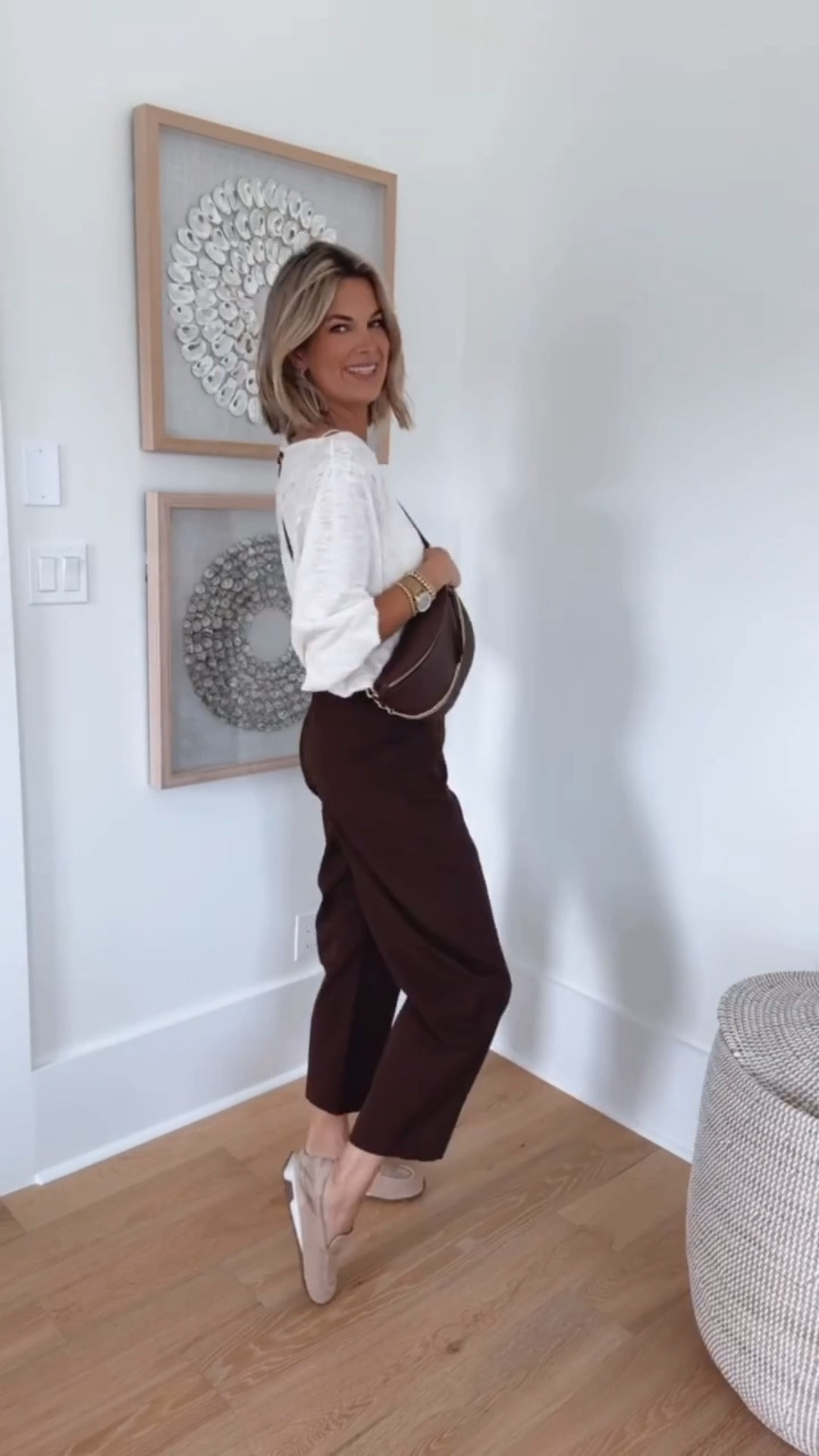 Fall transition outfit.  I am 5’11” wearing small in the tops and pants.  The shoes are a hybrid between a loafer and a sneaker. I have my usual size.

#LTKootd #LTKTall #LTKOver40