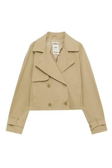 SHORT TRENCH COAT | PULL and BEAR UK