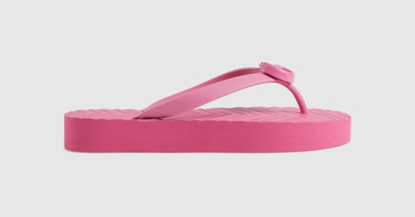 Gucci Women's chevron thong sandal | Gucci (US)