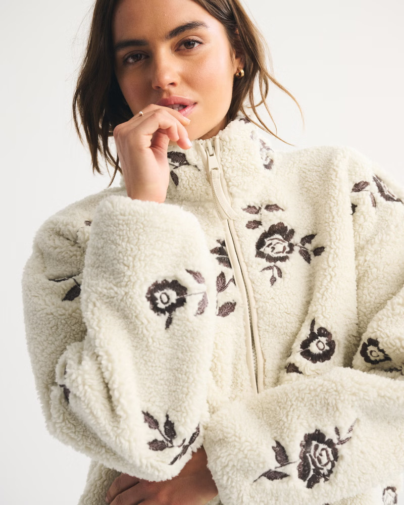 Sherpa Full-Zip Jacket | Abercrombie & Fitch (US)