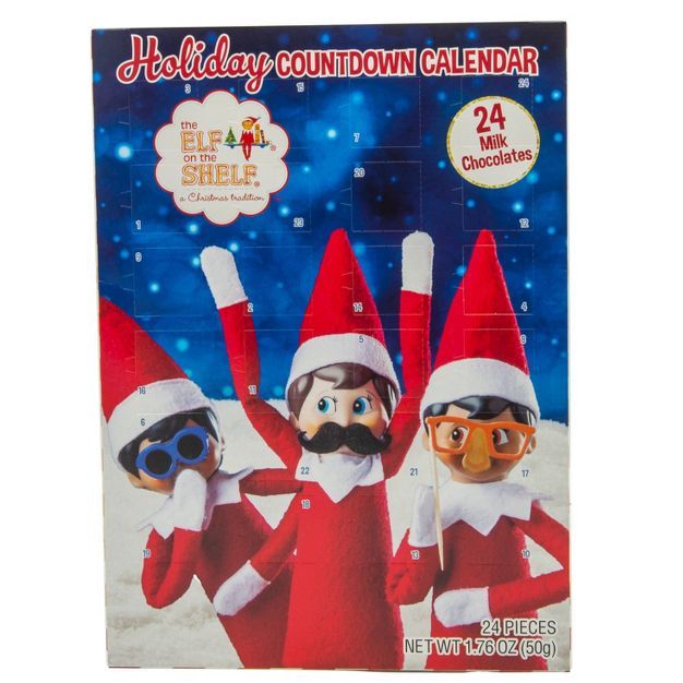 Elf on Shelf Holiday Advent Calendar - 1.76oz/24ct | Target