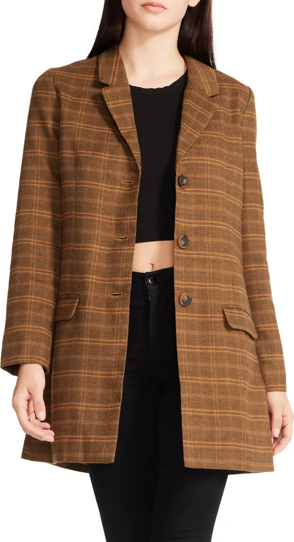 BB DAKOTA BY STEVE MADDEN Plaid Blazer Coat | Nordstromrack | Nordstrom Rack