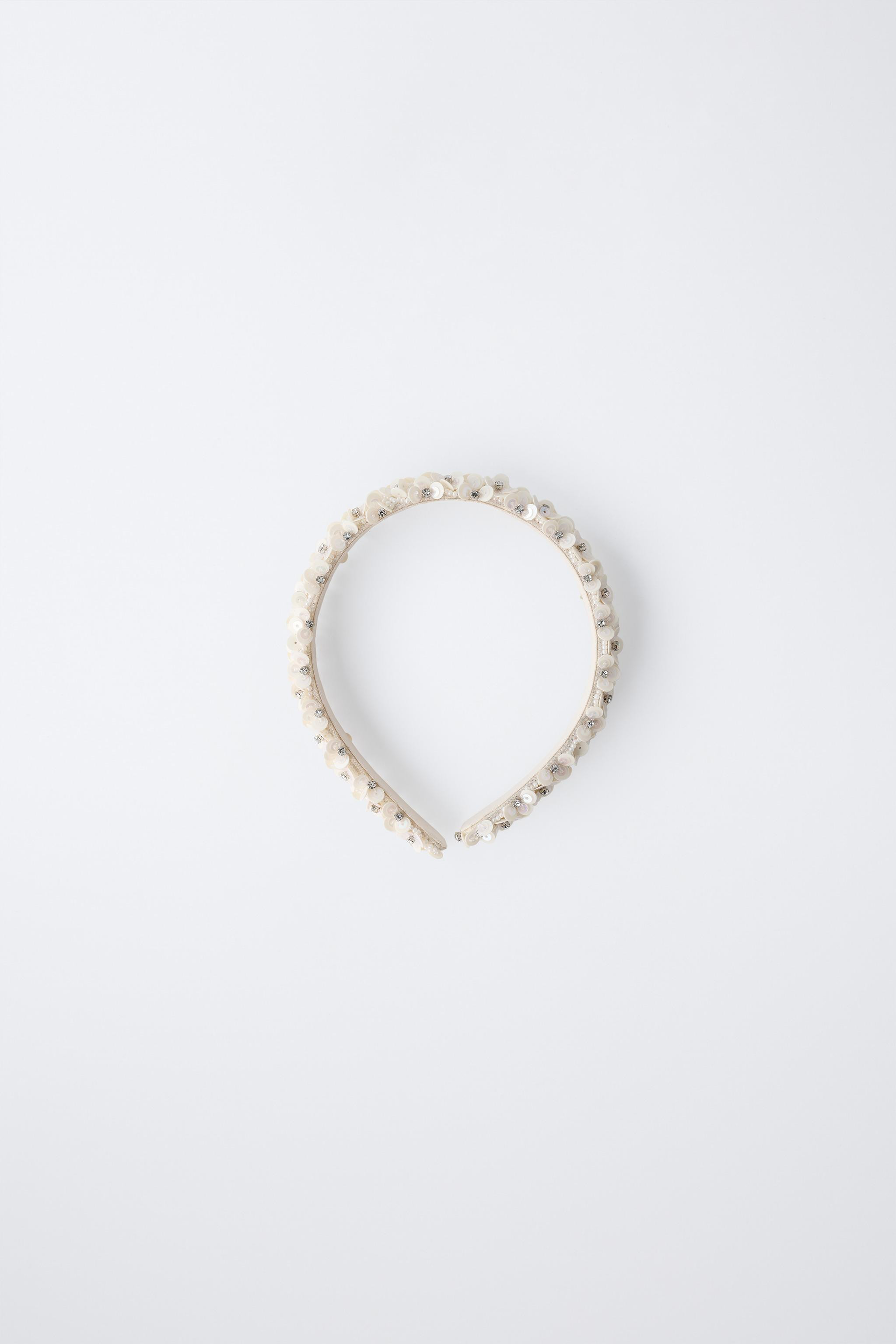 SEQUIN AND GLITTER HEADBAND | Zara US