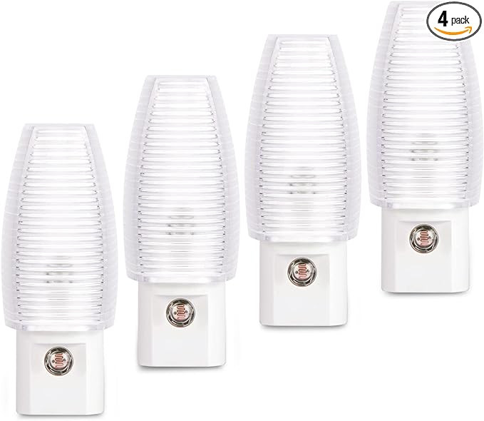 Emotionlite Plug in Night Light, Warm White LED Nightlight, Dusk to Dawn Sensor, Kids, Nursery, B... | Amazon (US)