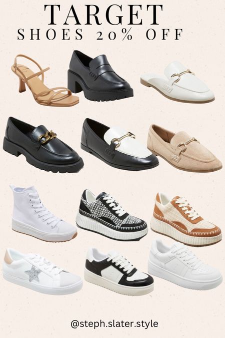 Target shoes 20% off. Fall shoes on sale. Loafers. Sneakers. Heels 

#LTKsalealert #LTKSeasonal #LTKshoecrush