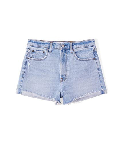 Abercrombie & Fitch Classic High Rise Mom Short Light Destroy 26 R | Amazon (US)