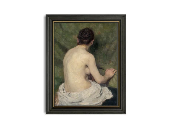 Vintage Portrait of a Womannude Vintage Artdownloadable | Etsy | Etsy (US)