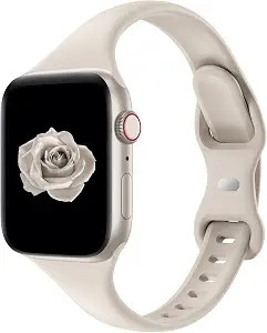 Thin Slim Band Compatible with Apple Watch 38mm 40mm 41mm 42mm 44mm 45mm 46mm 49mm, Replacement S... | Amazon (US)