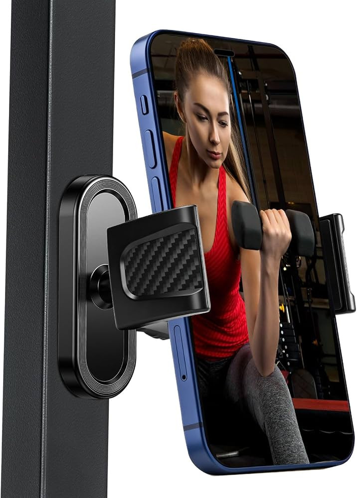 Magnetic Phone Holder for Gym, 360\u00b0 Adjustable | Amazon (US)