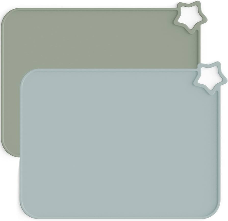 Moonkie Silicone Placemats for Baby & Kid, Stain Resistant Non-Slip Toddler Food Mats Eating Tabl... | Amazon (US)