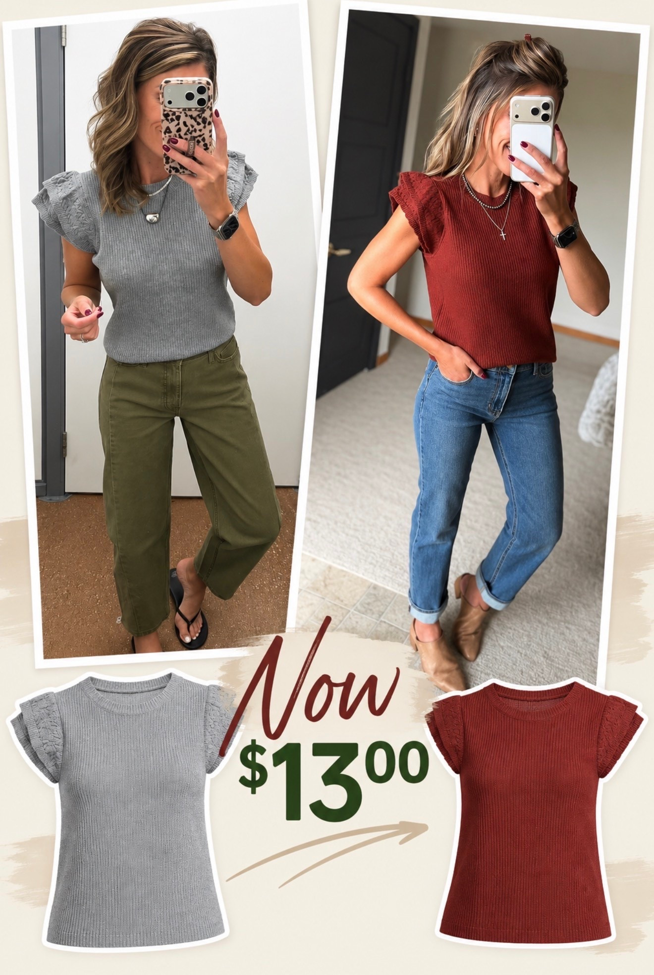 🚨 sweater now $13!!!

The softest sweater with the cutest ruffle sleeve detail. Only $17.98
Sweater/ small
Jeans/ 6

#LTKSeasonal #LTKOver40