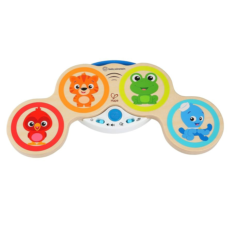Baby Einstein Magic Touch Wooden Drum Musical Toy, Ages 6 months Plus | Amazon (US)