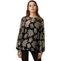 blouse en Jacquard floral métallique | La Redoute (FR)