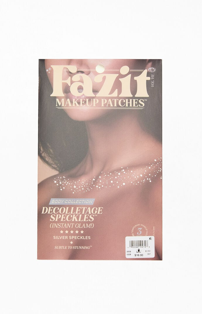 FAZIT BEAUTY Silver Decolletage Glitter Makeup Patches | PacSun