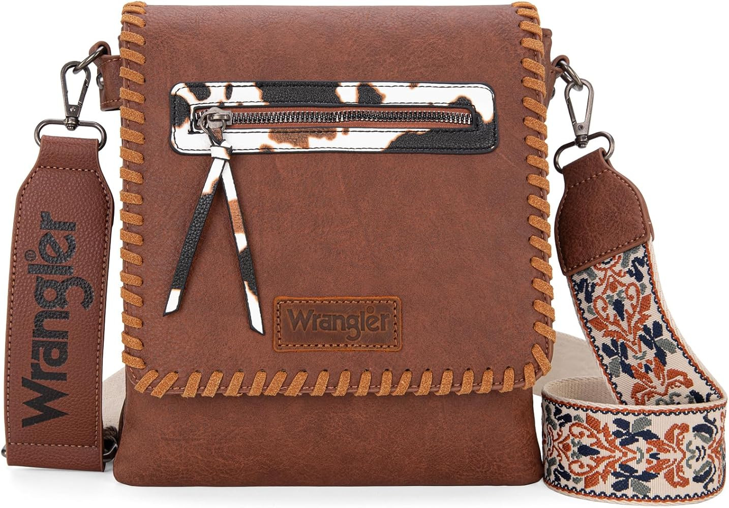 Wrangler Crossbody Bags for Women Vintage Hand Woven Shoulder Purse | Amazon (US)