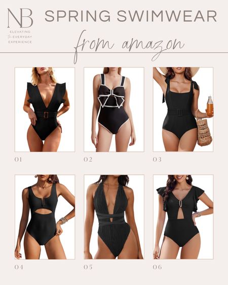 One Piece Swimsuits From Amazon 🌸

one piece swimsuit // one piece bathing suit // black swimsuit // amazon fashion // amazon finds // amazon outfits // spring fashion // spring outfit inspo // affordable fashion // spring style // spring outfits

#LTKstyletip #LTKfindsunder50 #LTKswim