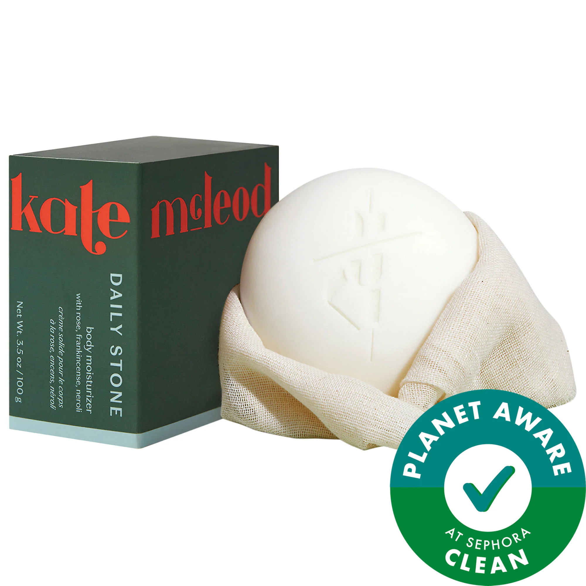 Kate McLeod The Body Stone - Deep Moisturizing Cocoa Butter Lotion Bar for Dry Skin Treatment Daily Stone 3.5 oz/ 100 g Refill | Sephora (US)