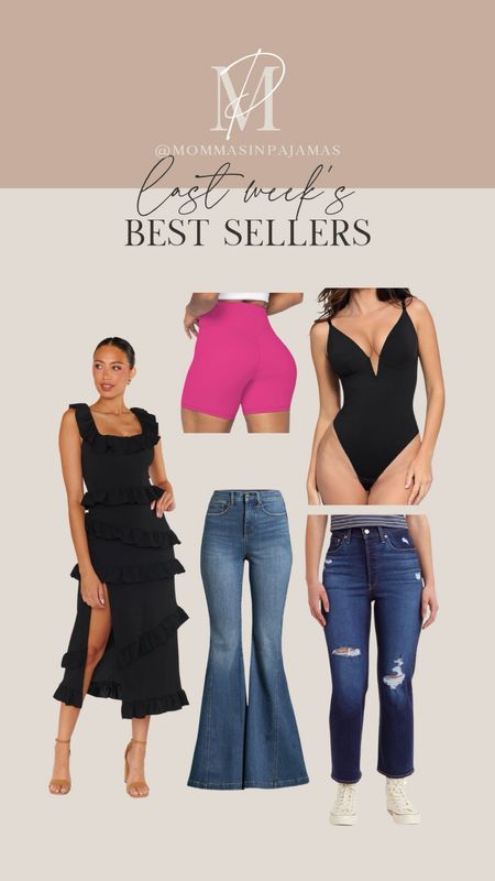 Last week’s best sellers! Petite friendly wedding guest dress, no front seam biker shorts that don’t ride up (I can’t stop wearing them!), sexy v neck bodysuit for summer date night outfits, petite friendly Levi’s (size down one), and affordable denim that looks expensive 


#LTKActive #LTKWedding #LTKStyleTip