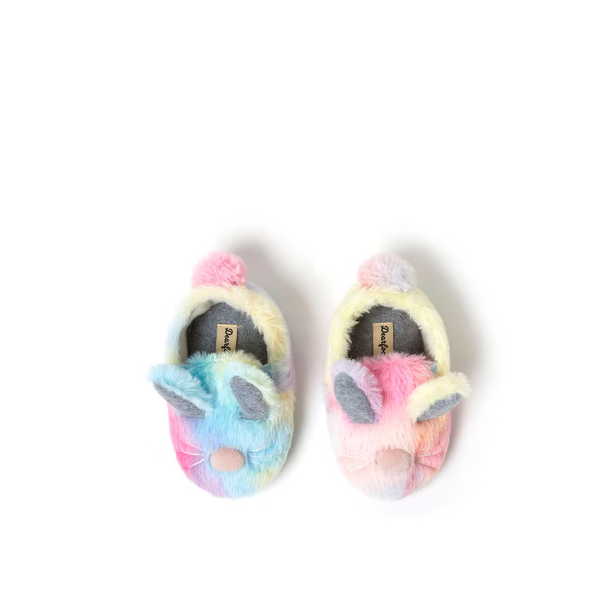 Dearfoams Baby Easter Bunny Fuzzy Closed Back Slipper | Target