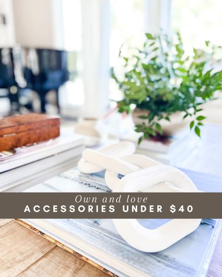 Accessories under $40 I own and love! These are easy to style in any space 👏🏼

Accessories, decorative accessories, accent decor, gold accents, gold bowl, chain link, Burl wood box, coffee table book, coffee table decor, bookcase decor, Living room, bedroom, guest room, dining room, entryway, seating area, family room, curated home, Modern home decor, traditional home decor, budget friendly home decor, Interior design, look for less, designer inspired, Amazon, Amazon home, Amazon must haves, Amazon finds, amazon favorites, Amazon home decor #amazon #amazonhome



#LTKstyletip #LTKfindsunder50 #LTKhome