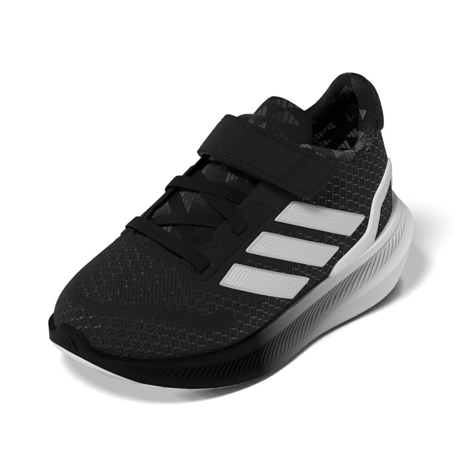 adidas Kids’ Run Falcon 5 Elastic Lace & Strap Shoe | Amazon (US)