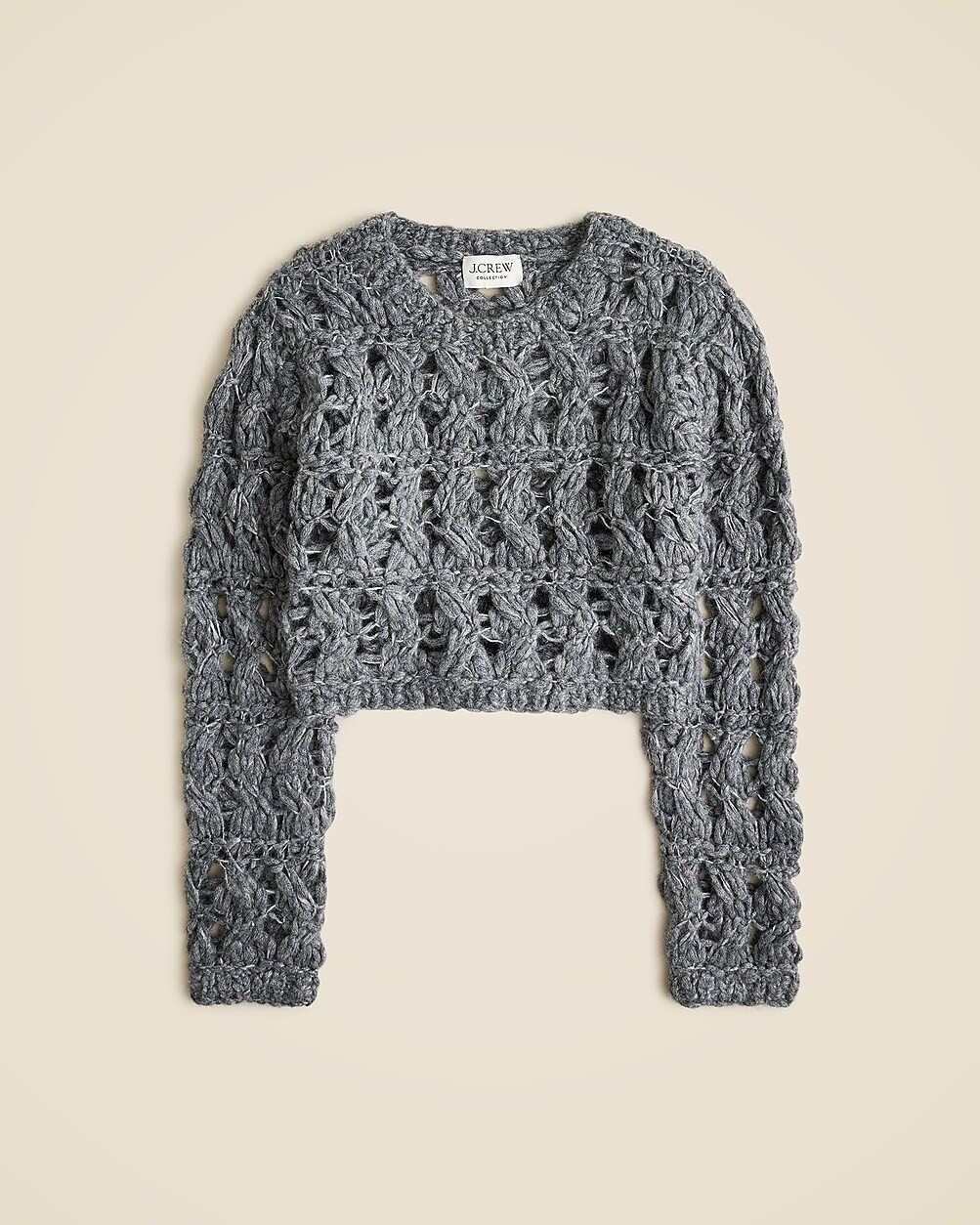 Collection open-weave cropped pullover sweater | J. Crew US