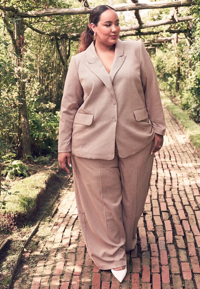 Wide Leg Suiting Pant | Eloquii