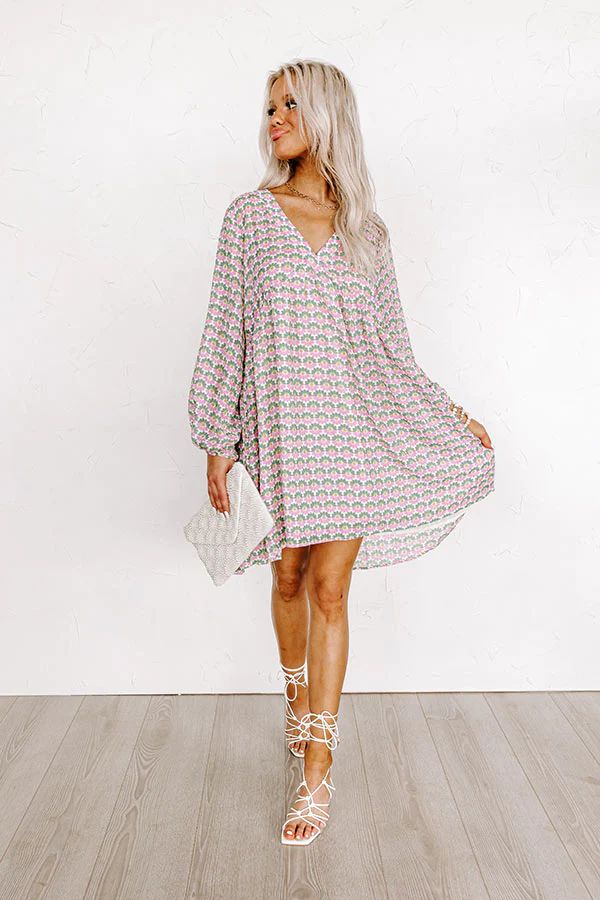Party in Galveston Babydoll Dress in Green | Impressions Online Boutique