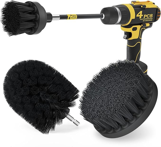 Holikme 4Pack Drill Brush Power Scrubber Cleaning Brush Extended Long Attachment Set All Purpose ... | Amazon (US)