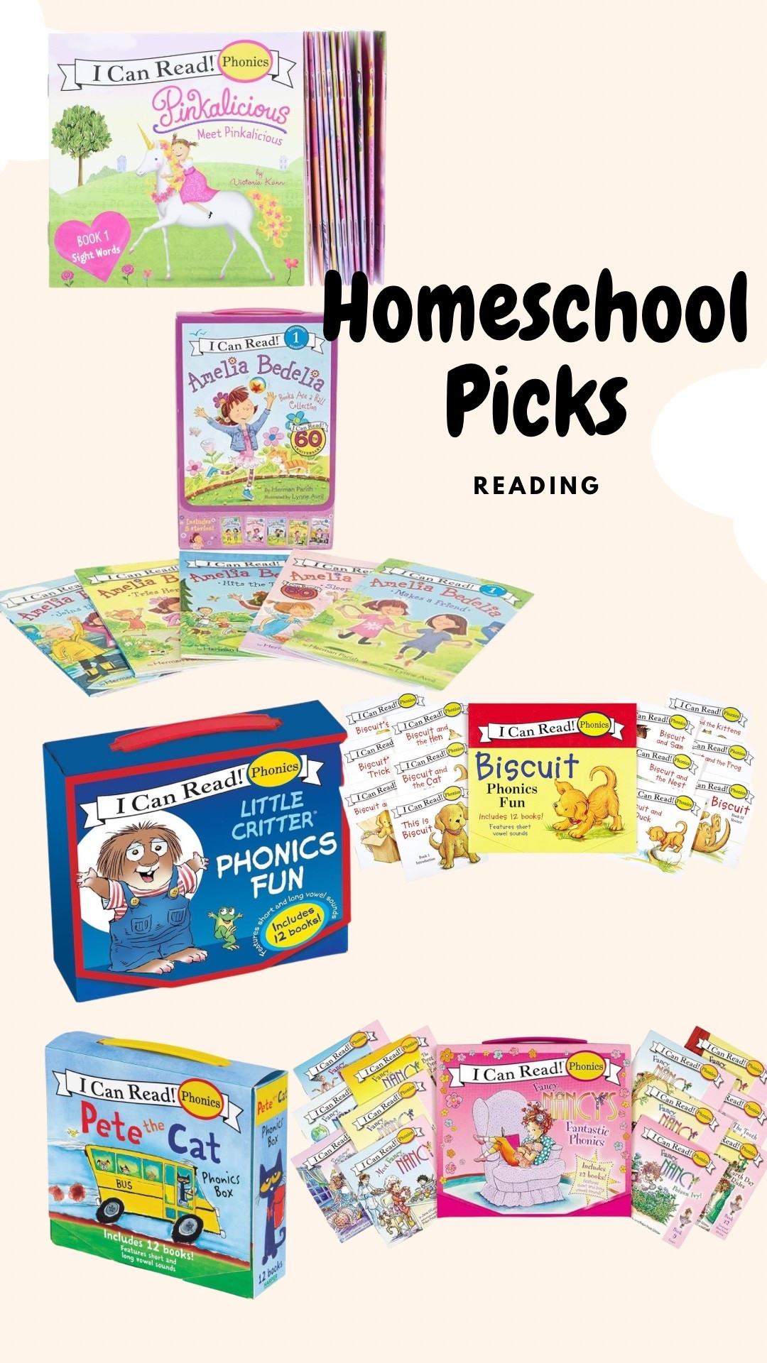 Homeschool Picks Reading #learntoread #lovetoread #reading #grade1 #learningtoread #homeschool

#LTKfamily #LTKcanada #LTKkids
