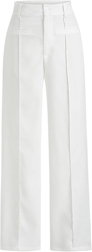 CIDER Solid Stitch Straight Leg Trousers | Amazon (US)