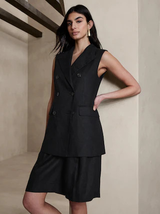 Palma Linen Vest | Banana Republic (US)
