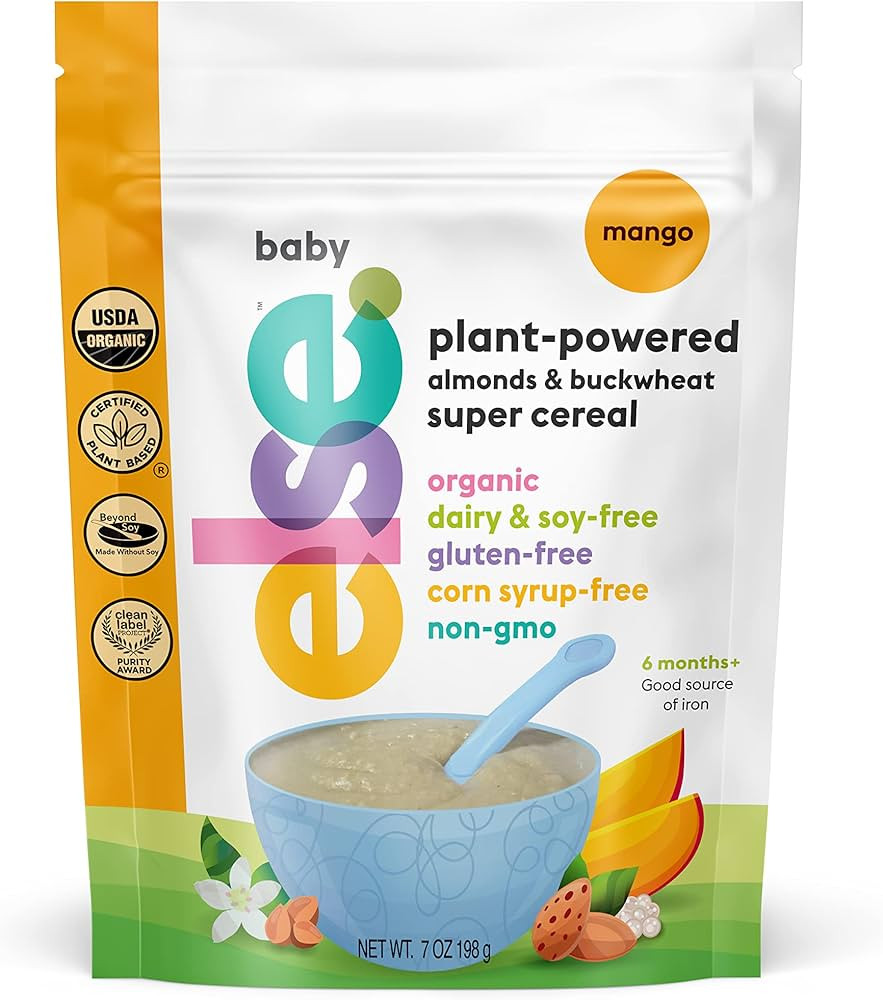 Else Nutrition Super Cereal For Babies 6 mo+, Made With Real Whole Plants for a Nutritionally Bal... | Amazon (US)