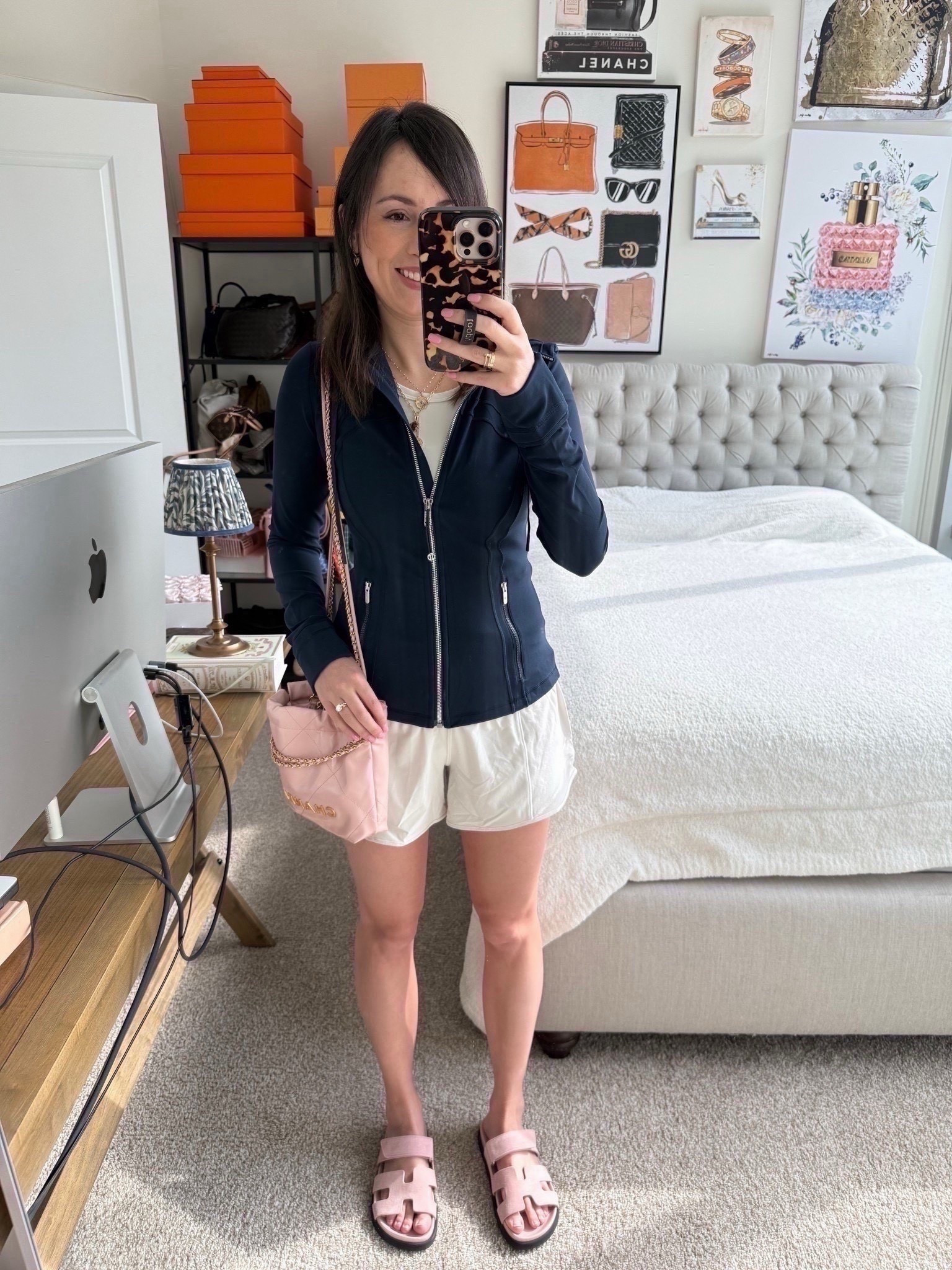 Lululemon navy define jacket (6) with hotty hot shorts 4” in bone (6)



#LTKFindsUnder100 #LTKootd #LTKStyleTip