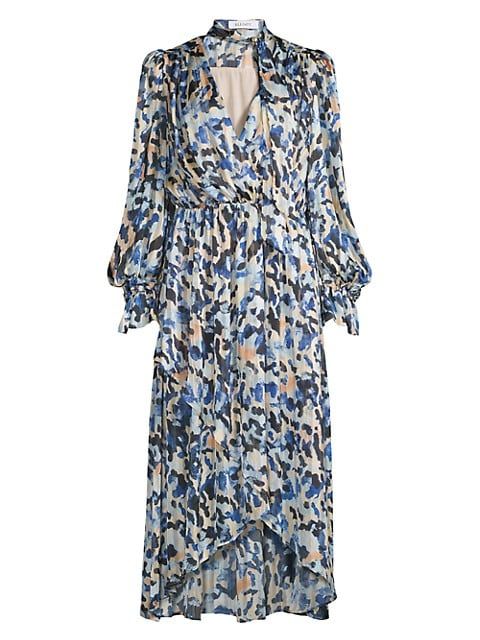 Heavenly Creatures Lucid Printed Georgette Midi-Dress | Saks Fifth Avenue