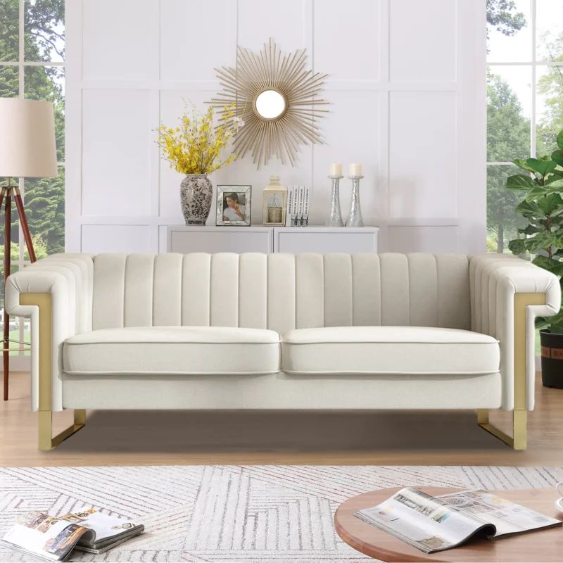 Frabasilio 83.86'' Chesterfield Sofa | Wayfair North America