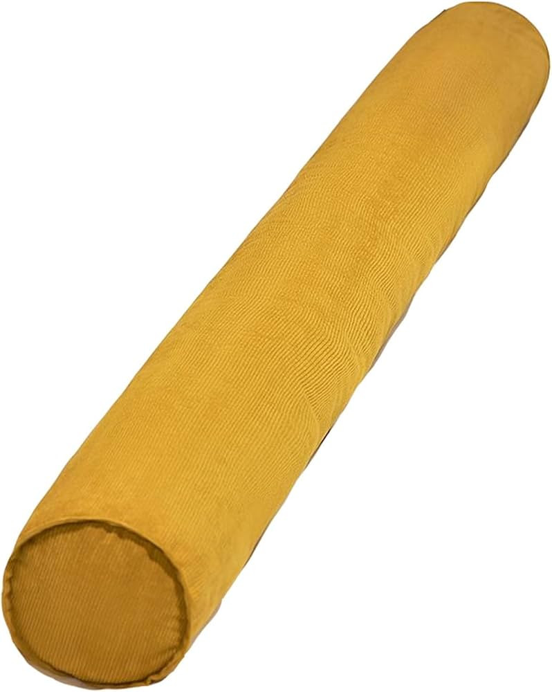 BLLMTEAR Corduroy Long Bolster Round Body Pillow with Removable Washable Cover Memory Foam Roll P... | Amazon (US)