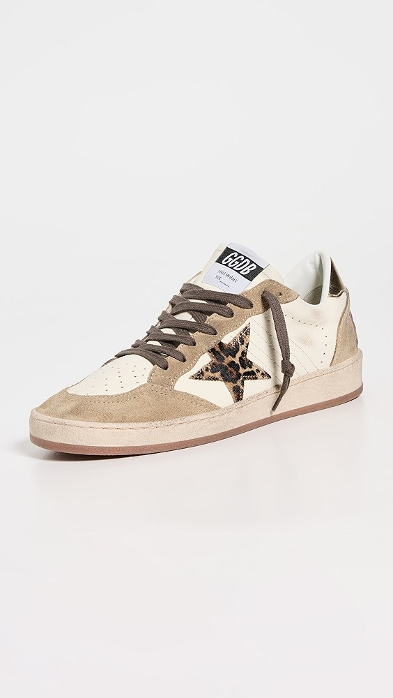 Ballstar Nappa Upper Suede Toe And Spur Horsy Star Laminated Heel Sneakers | Shopbop