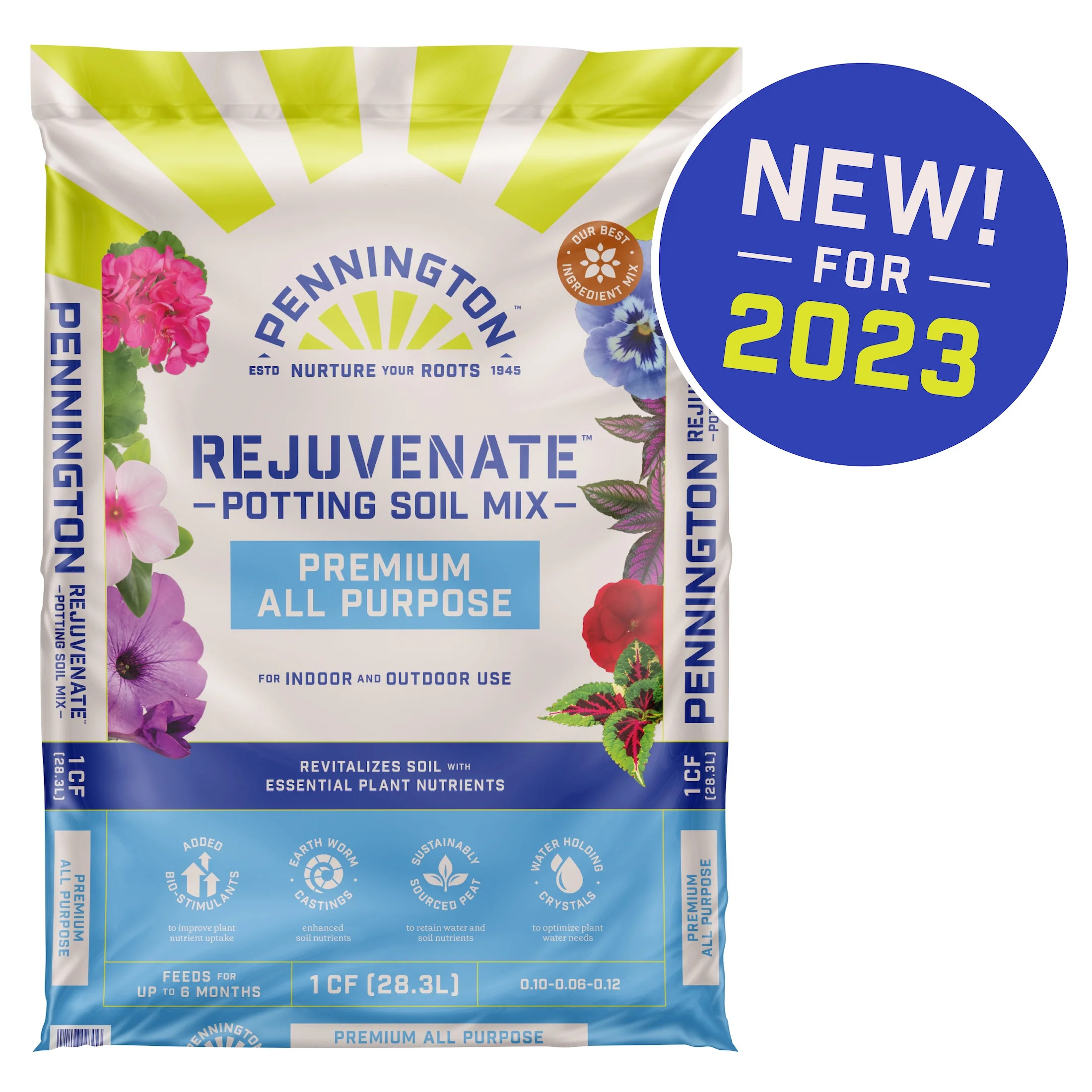 Pennington Rejuvenate Premium All Purpose Potting Soil Mix, 1 cu ft. | Walmart (US)