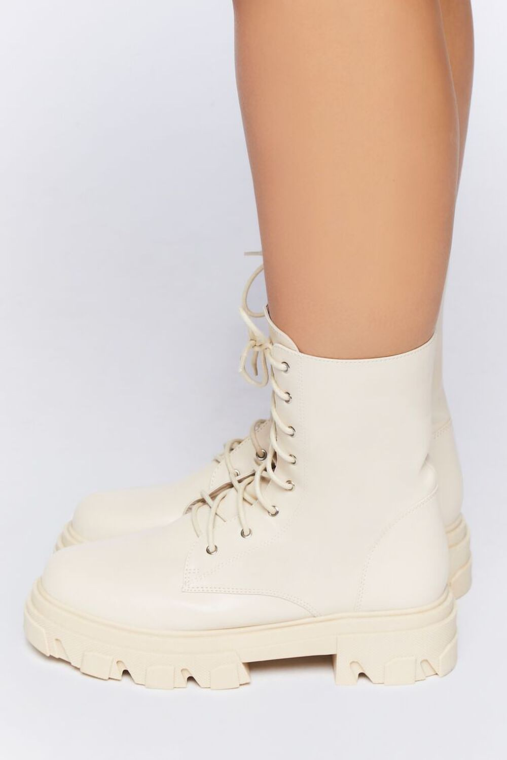 Lug-Sole Combat Boots (Wide) | Forever 21 (US)