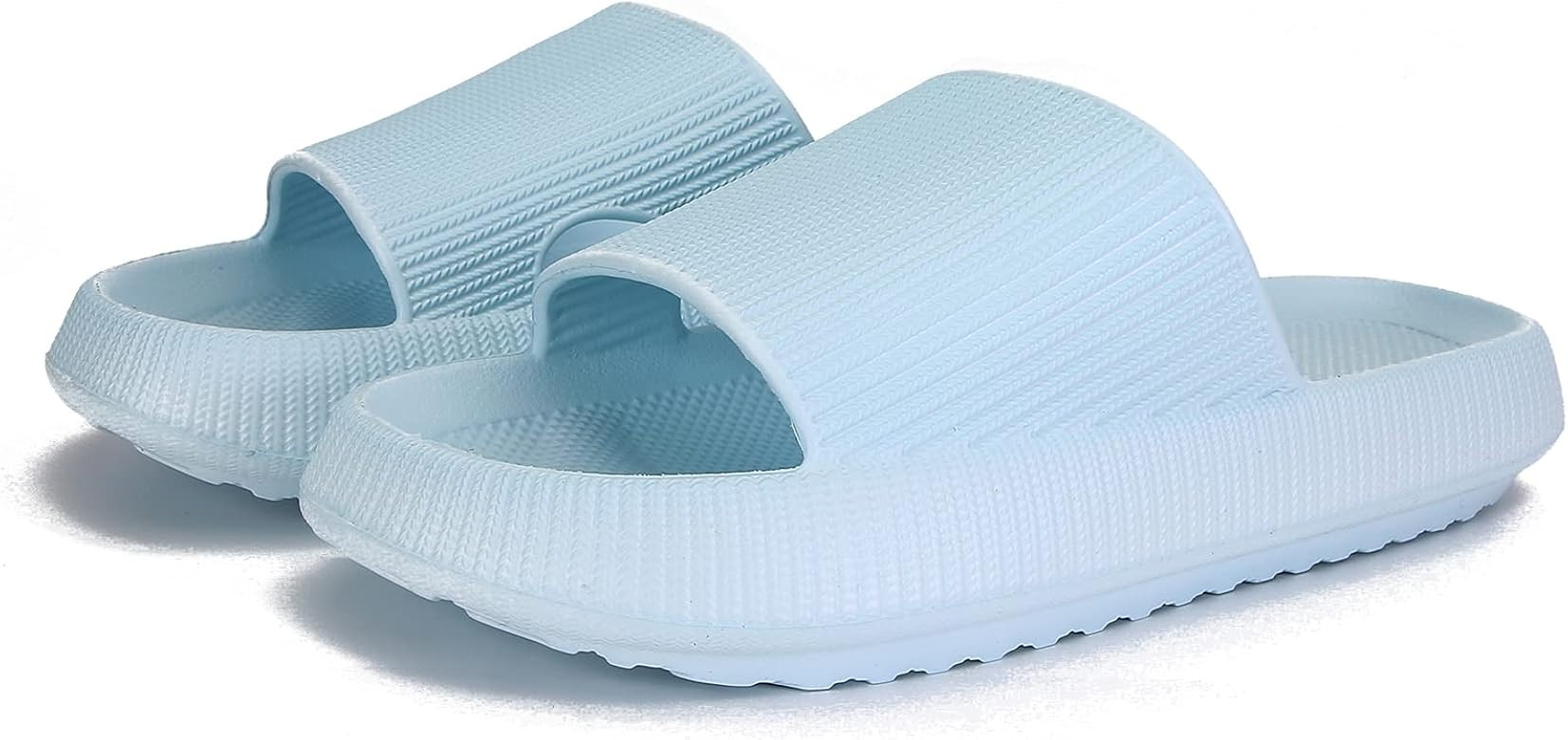 Pillow Slippers, Unisex Shower Bathroom Slipper EVA Massage Foam Super Soft Non-Slip Quick Drying Th | Amazon (US)