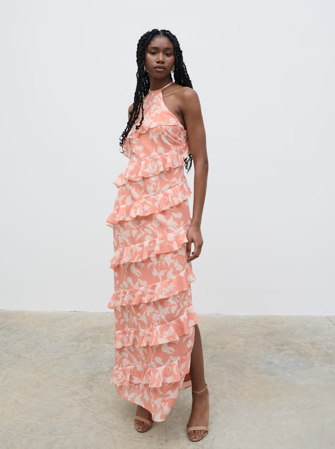 Katy Ruffle Maxi Dress | Pretty Lavish (UK)