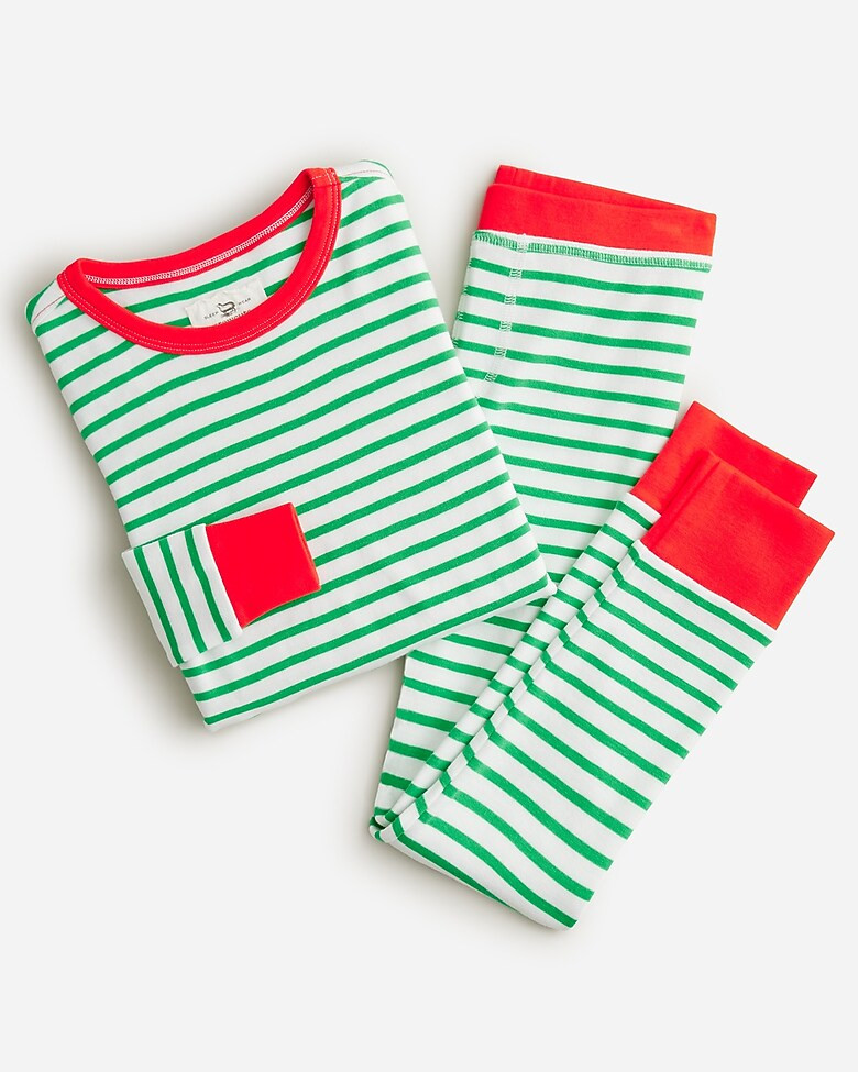 Kids' printed holiday sleep set | J. Crew US