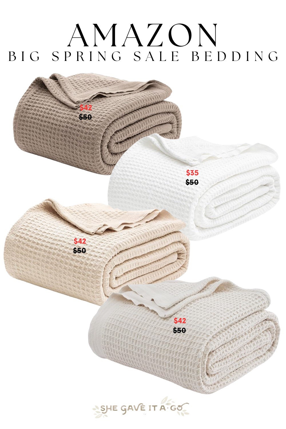 Amazon big spring sale bedding must have- this waffle blanket!

#LTKHome #LTKFindsUnder50 #LTKSaleAlert